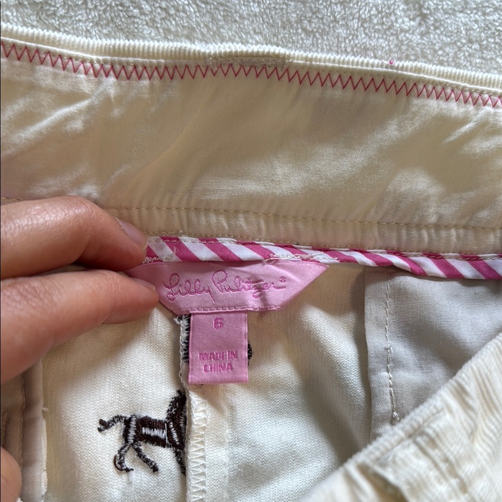 Lilly Pulitzer Cream A-line Mini Skirt - Picture 2 of 8